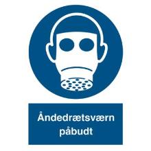Skilt P201 Åndedrætsværn 210x297 plast product photo