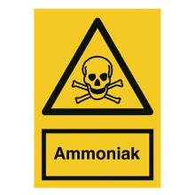 Skilt A327 Ammoniak 210x297 plast product photo