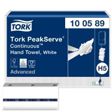 H&aring;ndkl&aelig;deark Tork PeakServe Continuous H5 hvid 1 lag Advanced product photo