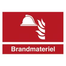 Skilt H429 Brandmateriel 105x148 plast product photo