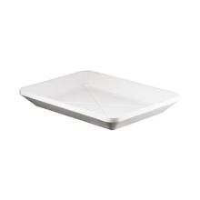 Foam tray white EPS 400x300x50mm slanted product photo