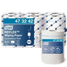 H&aring;ndkl&aelig;derulle Tork Reflex M4 hvid 300m 1 lag product photo