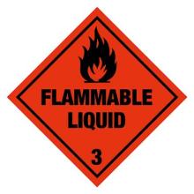 Label 132.258 Flammable Liquid 3 100x100mm product photo