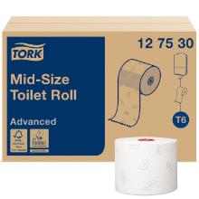 Toiletrulle Tork Advanced Mid-size T6 hvid 2 lag product photo