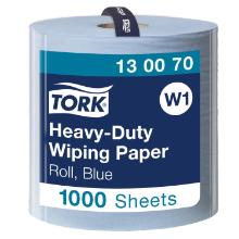 Wiping paper Tork Heavy-Duty W1 blue 340m 369x340mm 2 ply product photo
