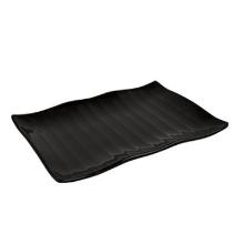 Black Melamine Wavy Platter 300x210x40mm product photo