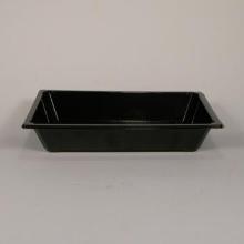 Plastbakke rekt sort PET 175x147x25mm lille sushi product photo