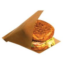 Burger pocket brown paper/PE 150x160mm product photo