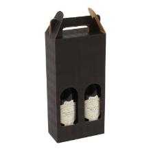 Vinkasse Harlekin 2 flasker sort 164x82x340mm product photo
