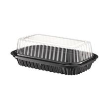 Tray Royal rect black RPET 400ml 228x140x29mm 62970 product photo