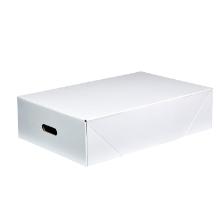 Meat box lid solid board 585x385x170mm 25kg white/brown with handles product photo