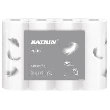 Køkkenrulle Katrin Plus hvid 21m 76 ark 2 lag. product photo