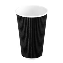 Kaffeb&aelig;ger sort pap 40cl / 16oz &Oslash;90mm ripple wrap - F&Oslash;RPRIS kr. 1455,00 product photo