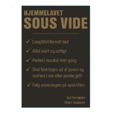 Label Sous Vide 99x147.5mm black w/golden print frost w/lacq outside coil direct product photo