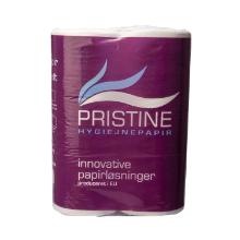 Toiletrulle Pristine hvid nyfiber 48m 417 ark 2 lag product photo
