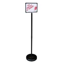 Stand for My Turn system incl. foot, stand and frame two-sided information board product photo