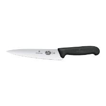 Victorinox Chef's knife with wavy edge 19cm black product photo