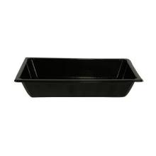 Plastbakke rekt sort PET 215x147x25mm mellem Sushi product photo