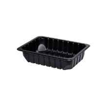 Plastbakke P78-42T 1160ml rekt sort rPET 222x173x42mm product photo