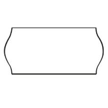 Etiket 26x12mm neutral hvid wave frost lim product photo
