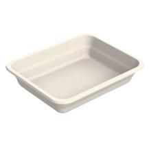 Take away tray rect fiber 1-room 227x178x45mm biodegradable product photo