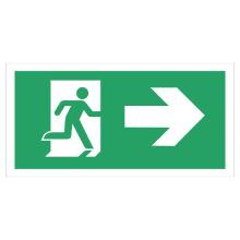 Sign 132.002 Escape Route Right 150x300 Luminous Vinyl product photo