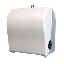 Dispenser h&aring;ndkl&aelig;derulle Pristine plast hvid front Auto Cut product photo
