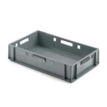 Plastkasse E1 grå HDPE 25l 600x400x120mm product photo