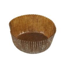 Cake form No. 11 brown paper with golden print &Oslash;55x28mm product photo
