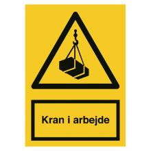 Sign Crane at work 210x297 vinyl product photo