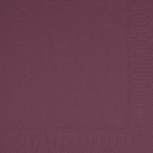 Serviet Duni 1/4 fold plum/blomme 33x33cm 3 lag product photo