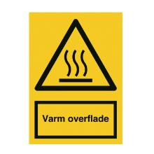 Sign 400254 Warm surface 105x148 heat resistant vinyl product photo