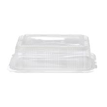 Salad cup CaterSource clear rPET 750ml 97x165x55 mm with hinged lid product photo