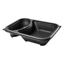 Mikrobakke Hot Deli 2-rums gr&aring; PP 227x177x45mm product photo