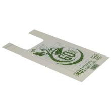 Carrierbag T-shirt 20l white 250/80x500mm 31 micron compostable industrial product photo