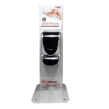 Bordstander SCJP s&oslash;lv m/topskilt til dispenser product photo