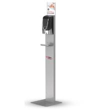Gulvstander SCJP s&oslash;lv m/topskilt til dispenser product photo
