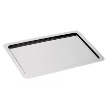 Fad rekt rustfrit st&aring;l 530x325mm m/glat kant product photo
