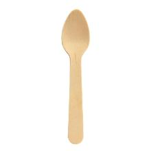 Teaspoon birch wood 110mm without wax retail pack product photo
