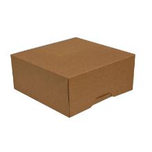 Kage&aelig;ske brun/hvid 250x250x120mm Q-lock uden coating indvendig product photo
