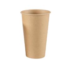 Coffeecup brown unbleached cardboard w/PE coating 47cl/16oz &Oslash;90/58x137mm product photo