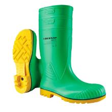Rubber boot Dunlop Acifort HazGuard Industry chemical green/yellow nitr/PVC S 42 product photo