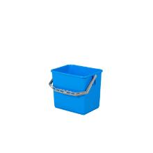 Lille bl&aring; spand 6 ltr t/reng&oslash;ringsvogn product photo
