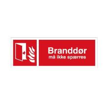 Safety Sign Firedoor must not be blocked 105x297mm product photo