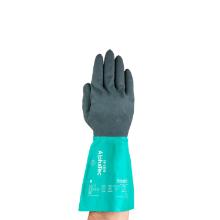 Glove AlphaTec&reg; 58-535B Black/Green Nitrile w/Black Acryle Liner Size 11 product photo