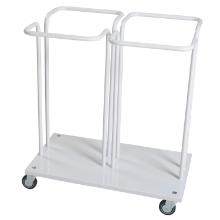 Garbagerack double white 740x500x825mm for 110 ltr bag product photo
