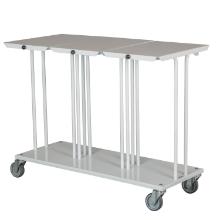 Garbagerack trippel White B1100xD560xH860mm w/ lid for 3x110 Ltr bag product photo
