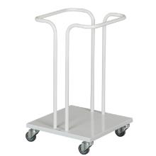 Affaldsstativ uden l&aring;g hvid B365xD365xH600mm t/ 40 ltr s&aelig;k product photo