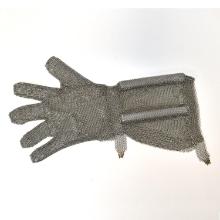Sk&aelig;rehandske Brynje Hvid Rustfri st&aring;l med 19cm skaft/sp&aelig;nde/krog str S product photo