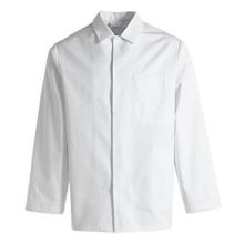 Jakke Unisex hvid HACCP polyester/bomuld med 2 indv lommer/krave 245g/m2 str XL product photo